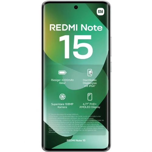 Xiaomi Redmi Note 15 4G 8/256 ГБ, зеленый