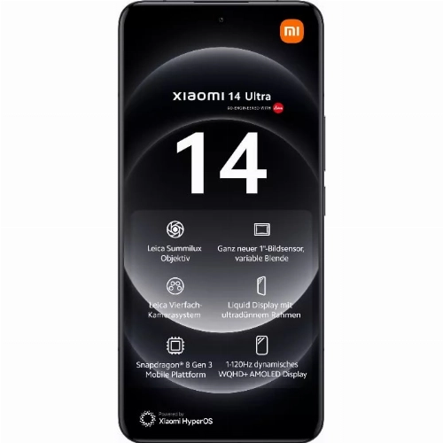 Смартфон Xiaomi 14 Ultra, 12/256 ГБ, черный