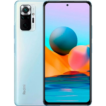 Смартфон Xiaomi Redmi Note 10 Pro 8.256 ГБ, голубой лед